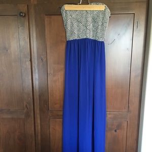 Blue maxi dress
